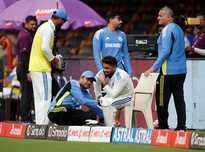 Rishabh Pant forced off the field after blow to knee